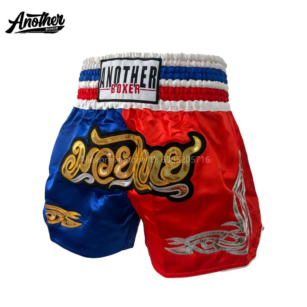 Muay Thai Boxing Shorts for Men Women Kids Embroidery Boxing Shorts Martial Arts BJJ MMA Kickboxing Sparring Training Pants