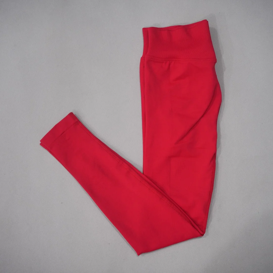 DF-LOGO New Women Seamless High Waist Yoga Leggings Butt Lifting Compression Tummy Control Gym Running Workout Slim Sports Pants