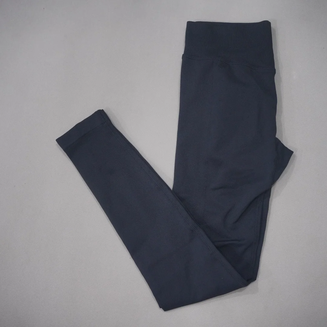 DF-LOGO New Women Seamless High Waist Yoga Leggings Butt Lifting Compression Tummy Control Gym Running Workout Slim Sports Pants