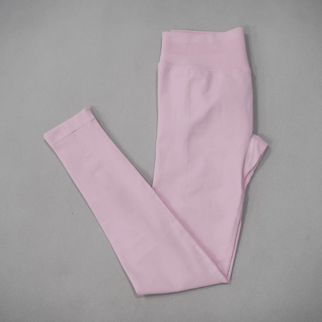 DF-LOGO New Women Seamless High Waist Yoga Leggings Butt Lifting Compression Tummy Control Gym Running Workout Slim Sports Pants