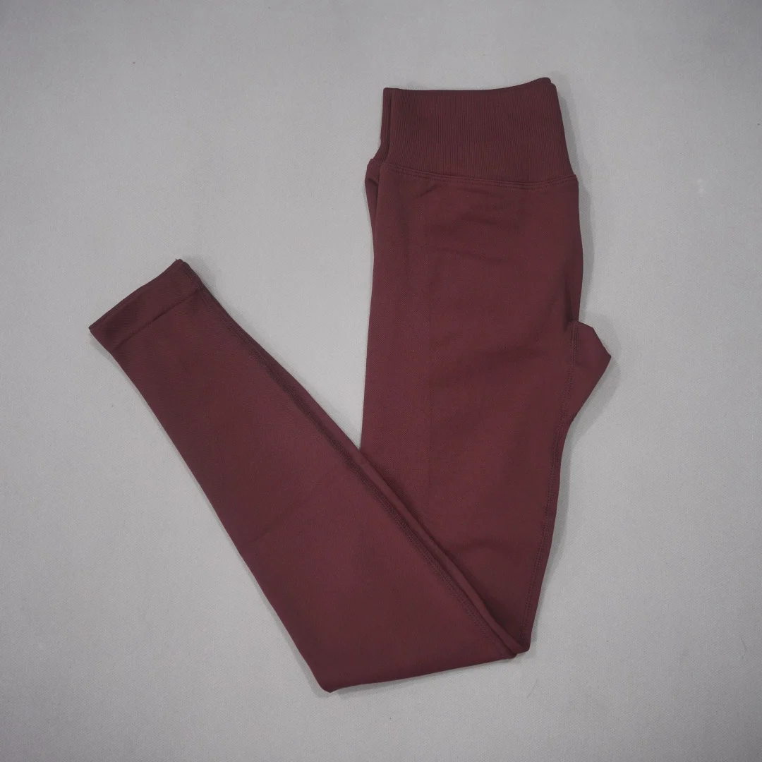 DF-LOGO New Women Seamless High Waist Yoga Leggings Butt Lifting Compression Tummy Control Gym Running Workout Slim Sports Pants