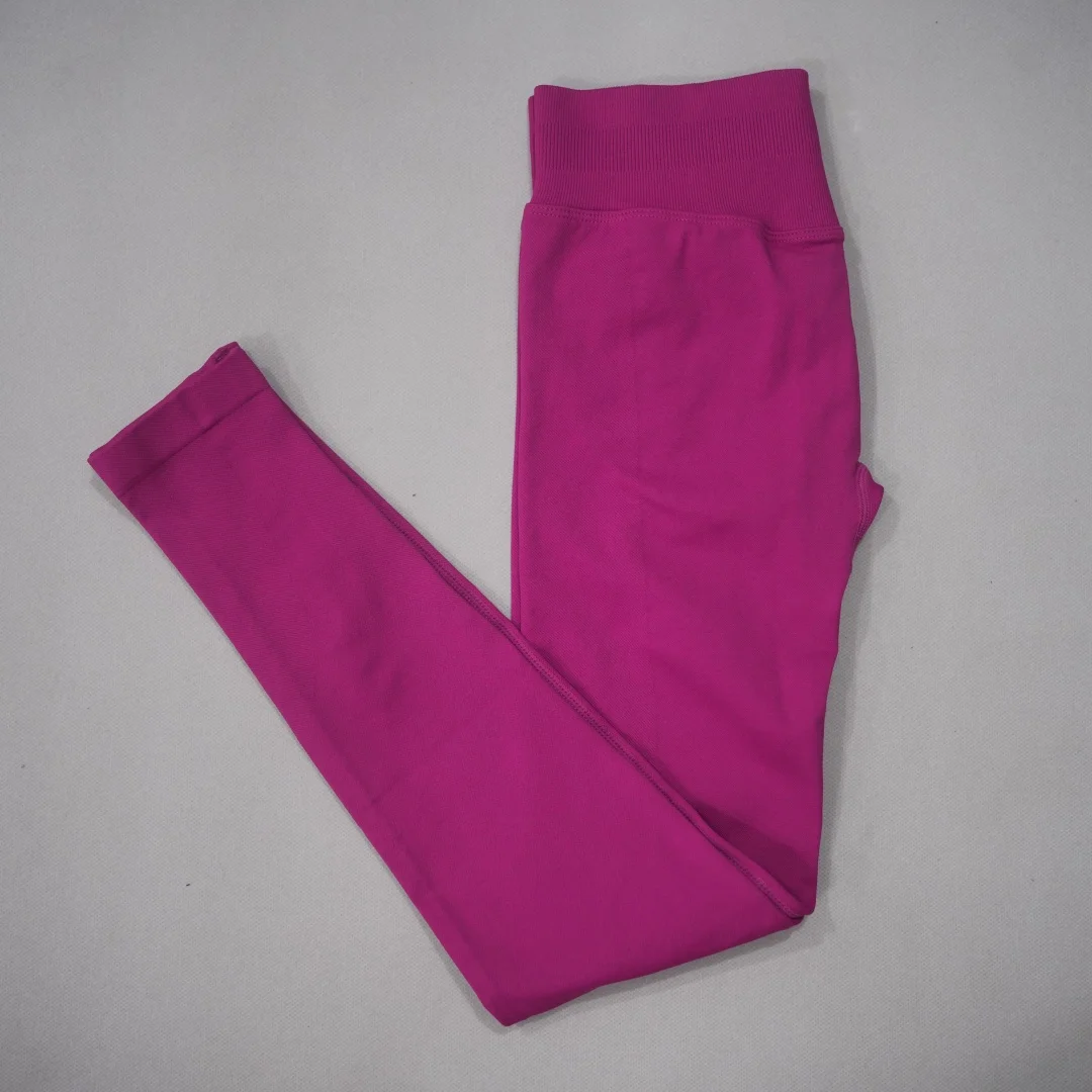 DF-LOGO New Women Seamless High Waist Yoga Leggings Butt Lifting Compression Tummy Control Gym Running Workout Slim Sports Pants