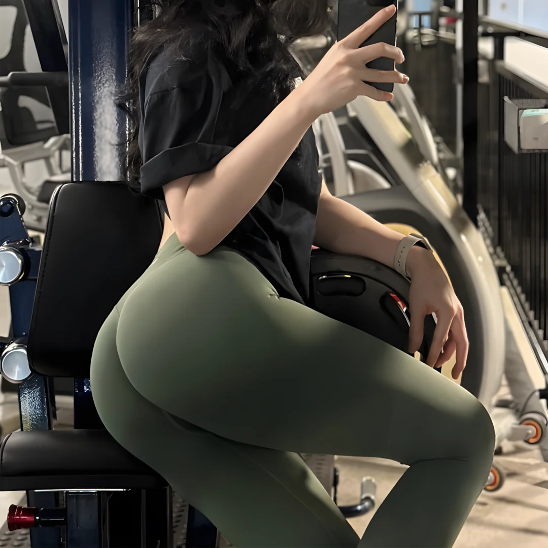 DF-LOGO New Women Seamless High Waist Yoga Leggings Butt Lifting Compression Tummy Control Gym Running Workout Slim Sports Pants