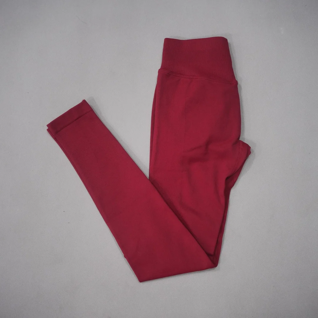 DF-LOGO New Women Seamless High Waist Yoga Leggings Butt Lifting Compression Tummy Control Gym Running Workout Slim Sports Pants