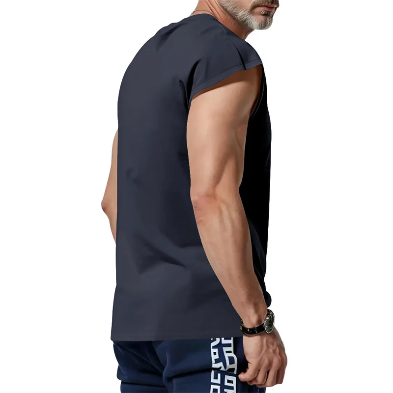 2026 Summer Men Waistcoat Running Vest Lightweight Soft Breathable Fitness Sleeveless Training Tank Top Daily Loose Sports tops