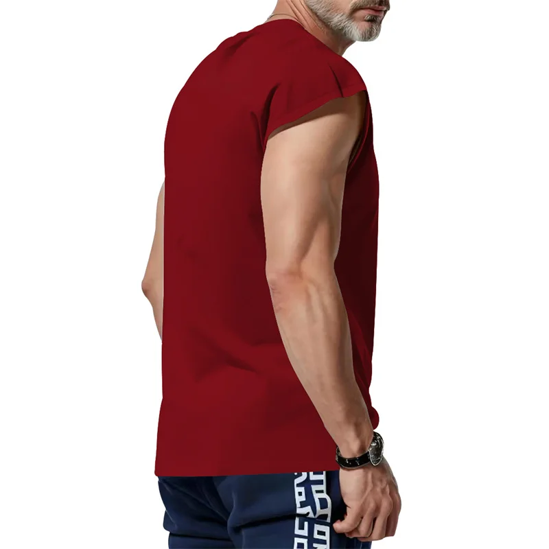 2026 Summer Men Waistcoat Running Vest Lightweight Soft Breathable Fitness Sleeveless Training Tank Top Daily Loose Sports tops