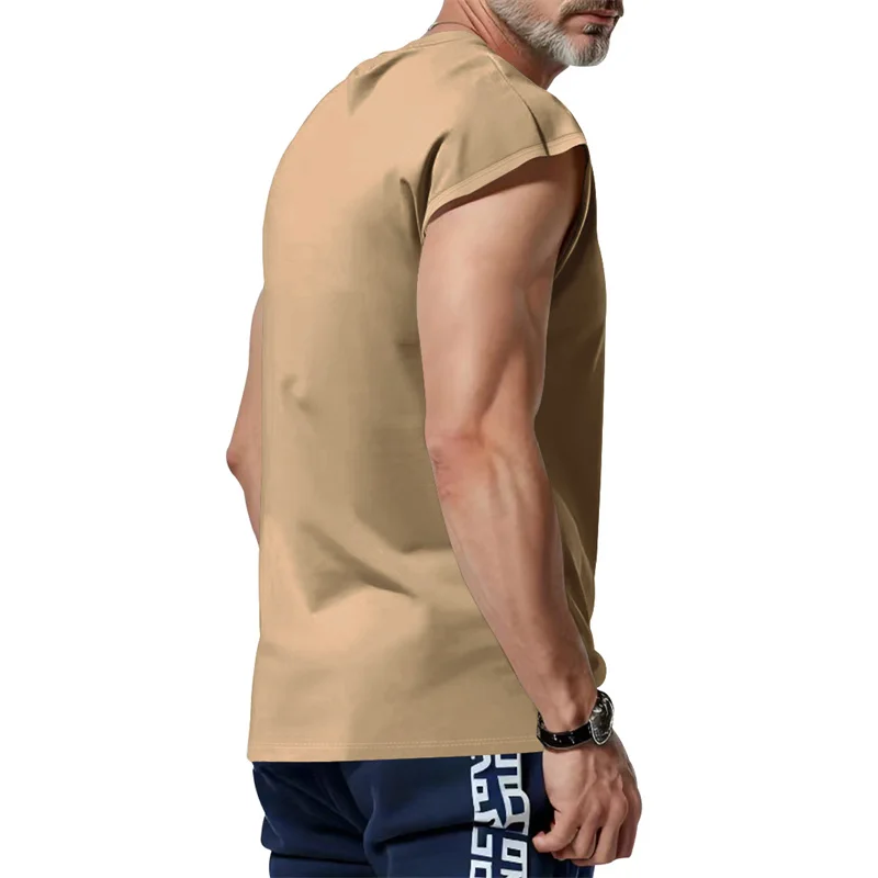 2026 Summer Men Waistcoat Running Vest Lightweight Soft Breathable Fitness Sleeveless Training Tank Top Daily Loose Sports tops