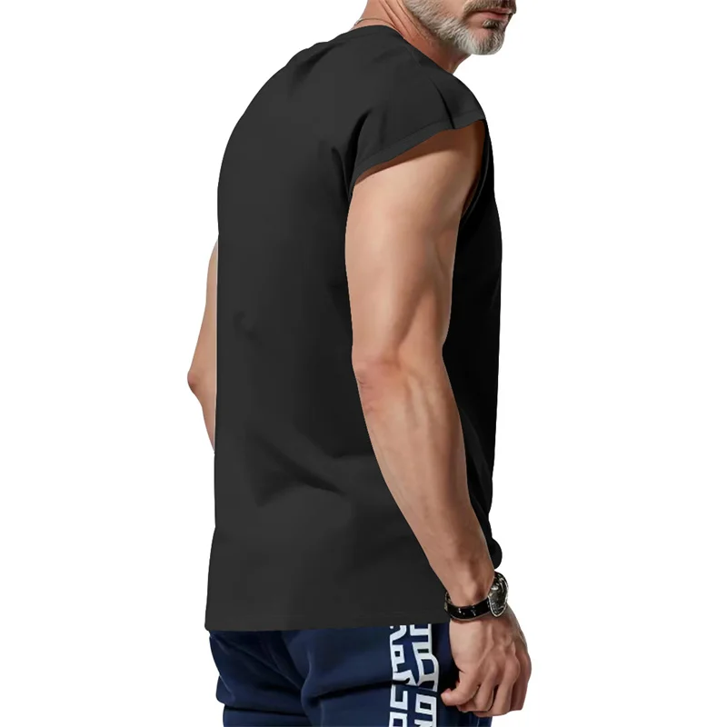 2026 Summer Men Waistcoat Running Vest Lightweight Soft Breathable Fitness Sleeveless Training Tank Top Daily Loose Sports tops