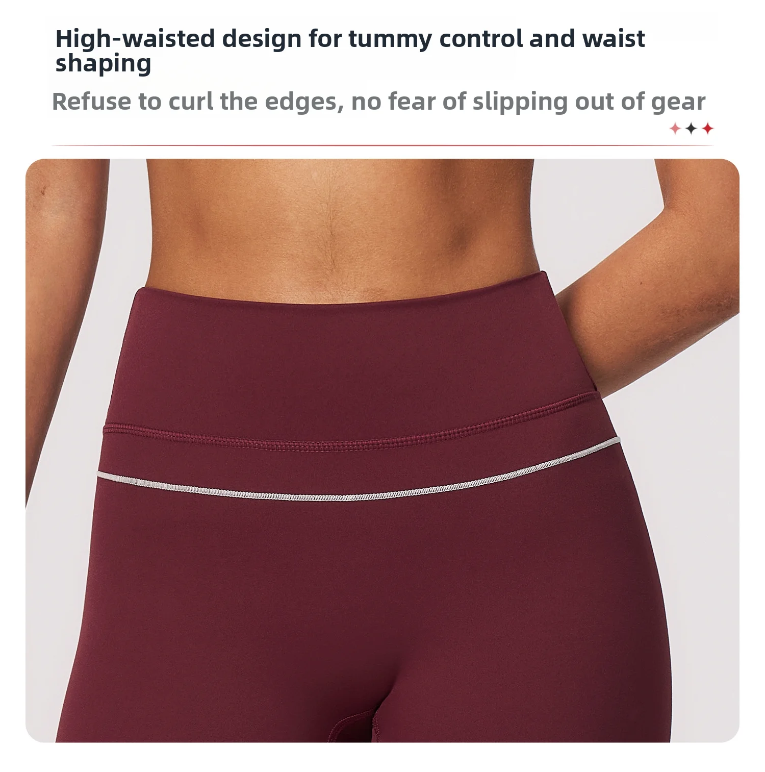 Women High Waist Yoga Leggings V Back Contrast Stitching Butt Lifting Gym Pants Tummy Control Workout Tights Running Sportswear
