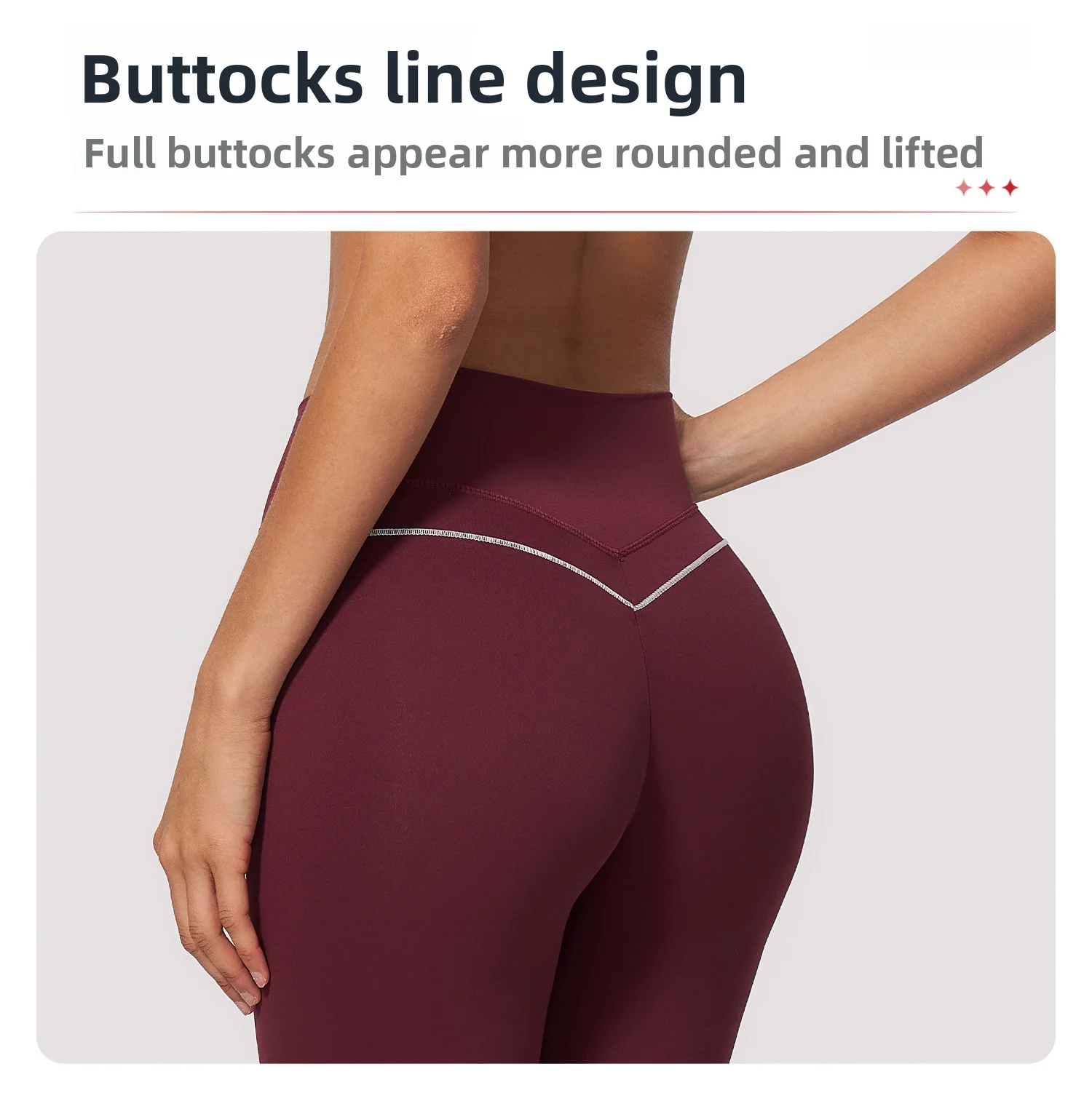 Women High Waist Yoga Leggings V Back Contrast Stitching Butt Lifting Gym Pants Tummy Control Workout Tights Running Sportswear