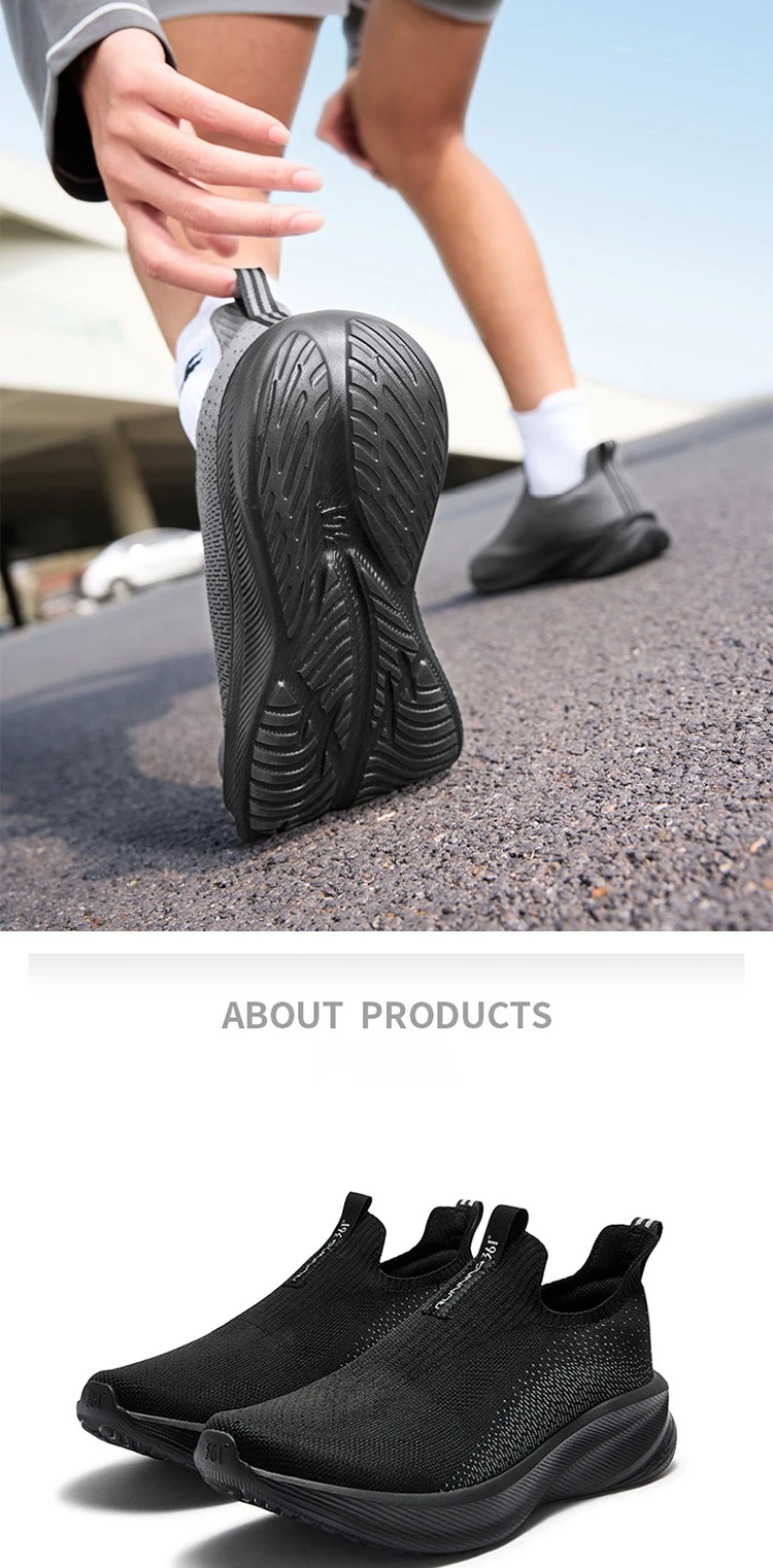 361 Degrees Fengye 5.0 Slip-On Daily Running Shoes Durable Stable Lightweight Elastic Rebound Breathable Male Sneakers 672632242