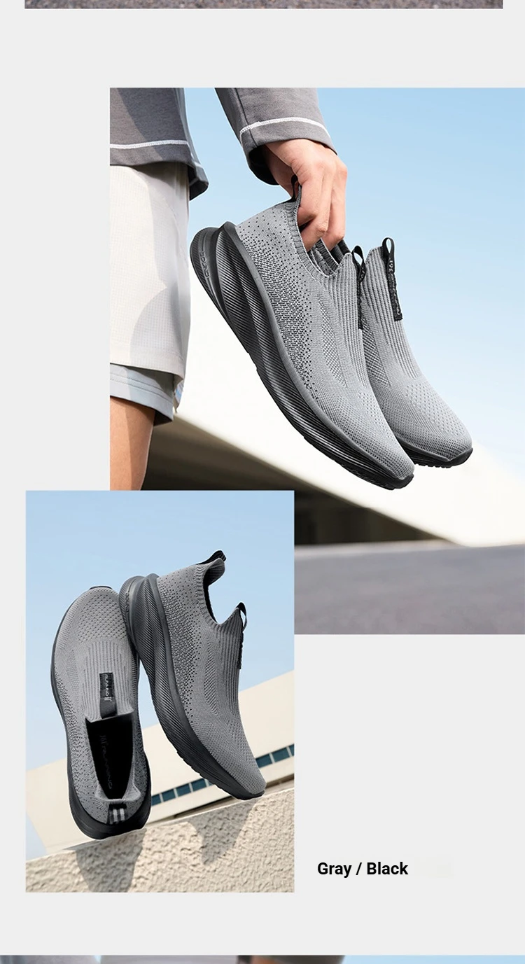 361 Degrees Fengye 5.0 Slip-On Daily Running Shoes Durable Stable Lightweight Elastic Rebound Breathable Male Sneakers 672632242