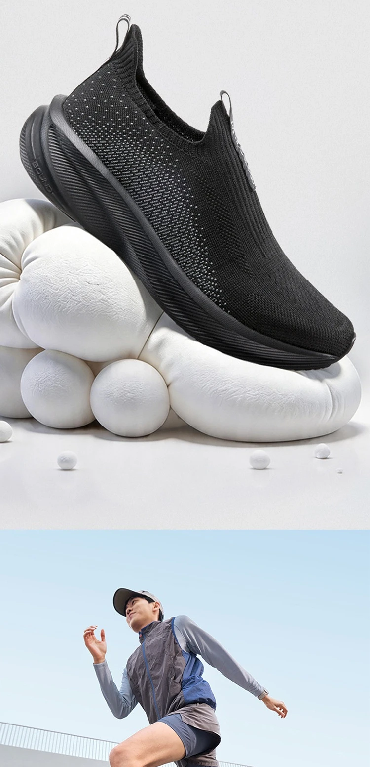 361 Degrees Fengye 5.0 Slip-On Daily Running Shoes Durable Stable Lightweight Elastic Rebound Breathable Male Sneakers 672632242