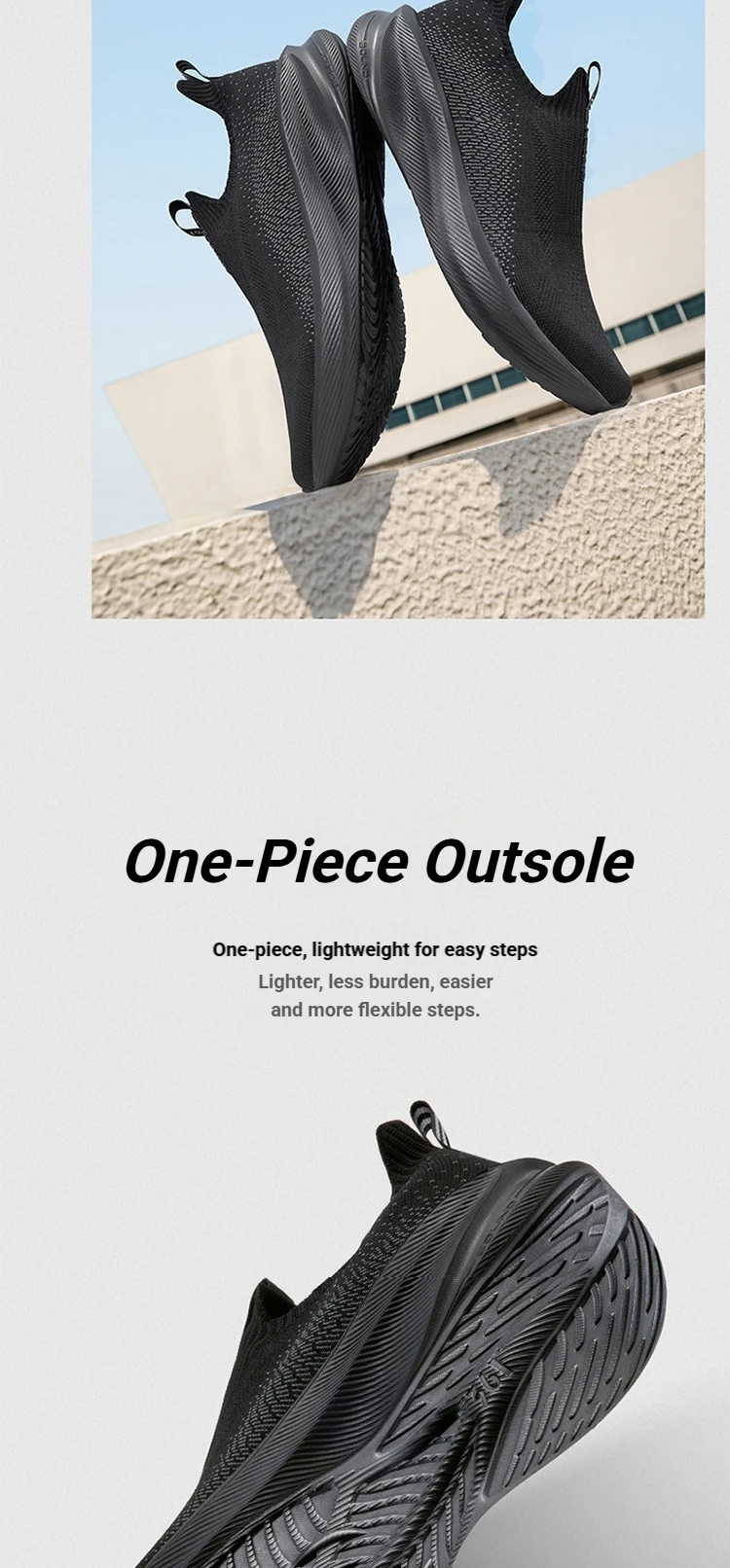 361 Degrees Fengye 5.0 Slip-On Daily Running Shoes Durable Stable Lightweight Elastic Rebound Breathable Male Sneakers 672632242