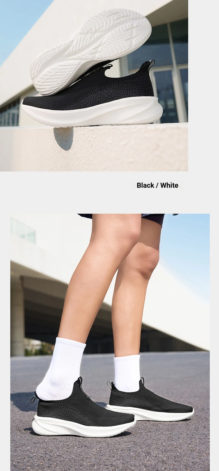 361 Degrees Fengye 5.0 Slip-On Daily Running Shoes Durable Stable Lightweight Elastic Rebound Breathable Male Sneakers 672632242