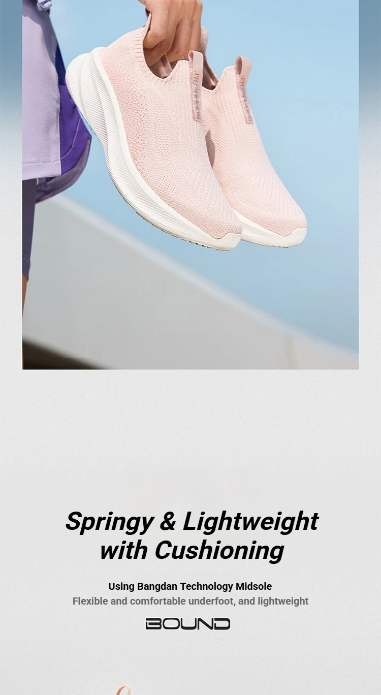 361 Degrees Fengye 5.0 Slip-On Women Wear-resistant Comfortable Shock Absorb Lightweight Stable Breathable Sneakers 682632242