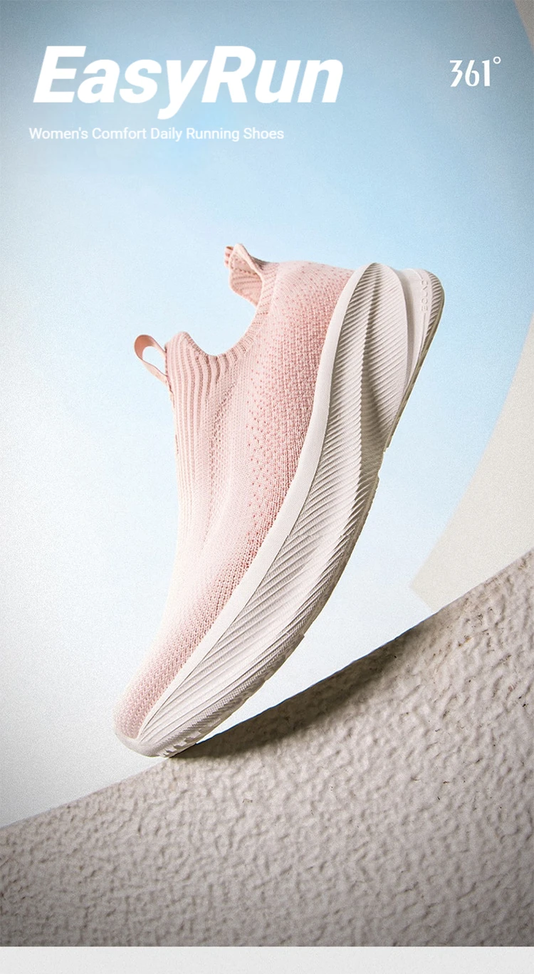 361 Degrees Fengye 5.0 Slip-On Women Wear-resistant Comfortable Shock Absorb Lightweight Stable Breathable Sneakers 682632242