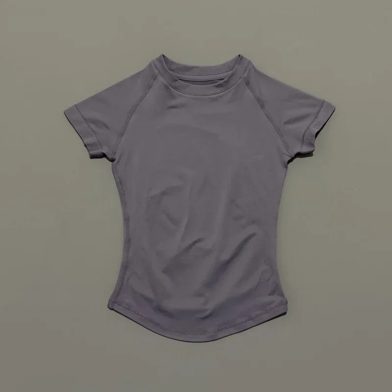 Histello Women Short Sleeve Slim Fit Seamless Yoga Bodysuit Sculpting Body Shaper Breathable Running Gym Pilates Fitness Shirts