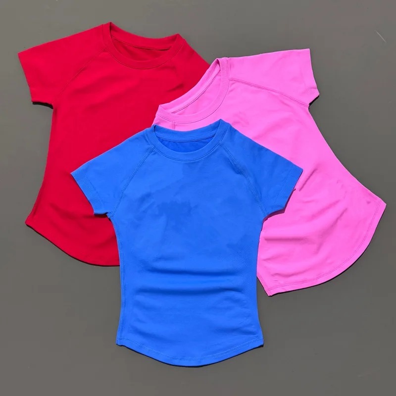 Histello Women Short Sleeve Slim Fit Seamless Yoga Bodysuit Sculpting Body Shaper Breathable Running Gym Pilates Fitness Shirts