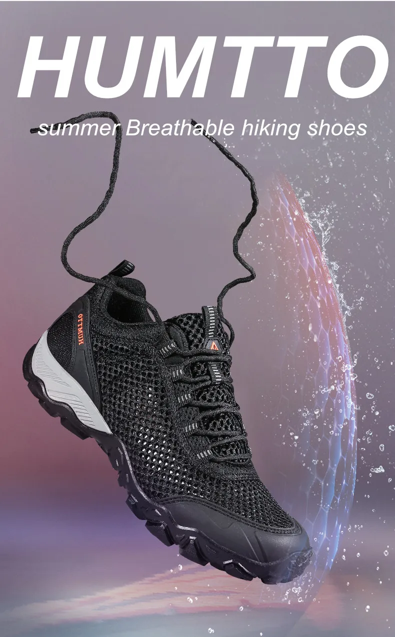 Humtto Outdoor Hiking Boots Breathable Lightweight High Quality Sports Trekking Footwear Couples Mountain Climbing Camping shoes