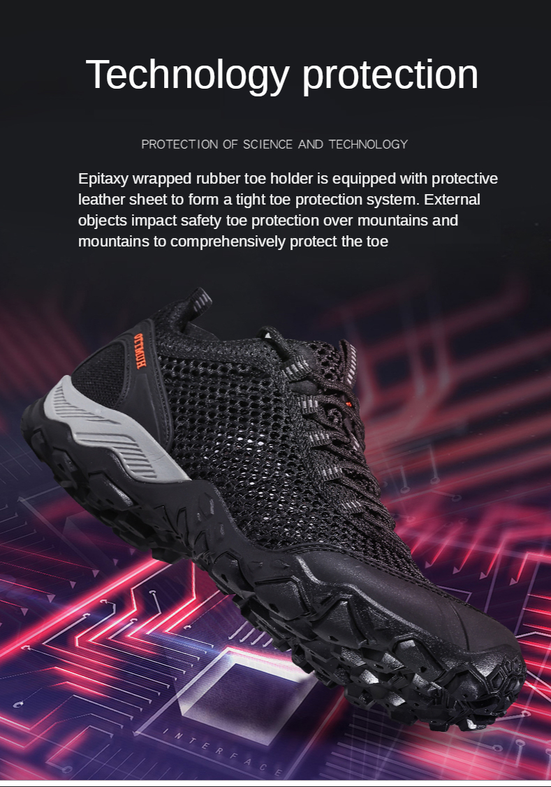 Humtto Outdoor Hiking Boots Breathable Lightweight High Quality Sports Trekking Footwear Couples Mountain Climbing Camping shoes