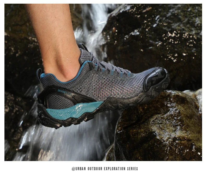 Humtto Outdoor Hiking Boots Breathable Lightweight High Quality Sports Trekking Footwear Couples Mountain Climbing Camping shoes
