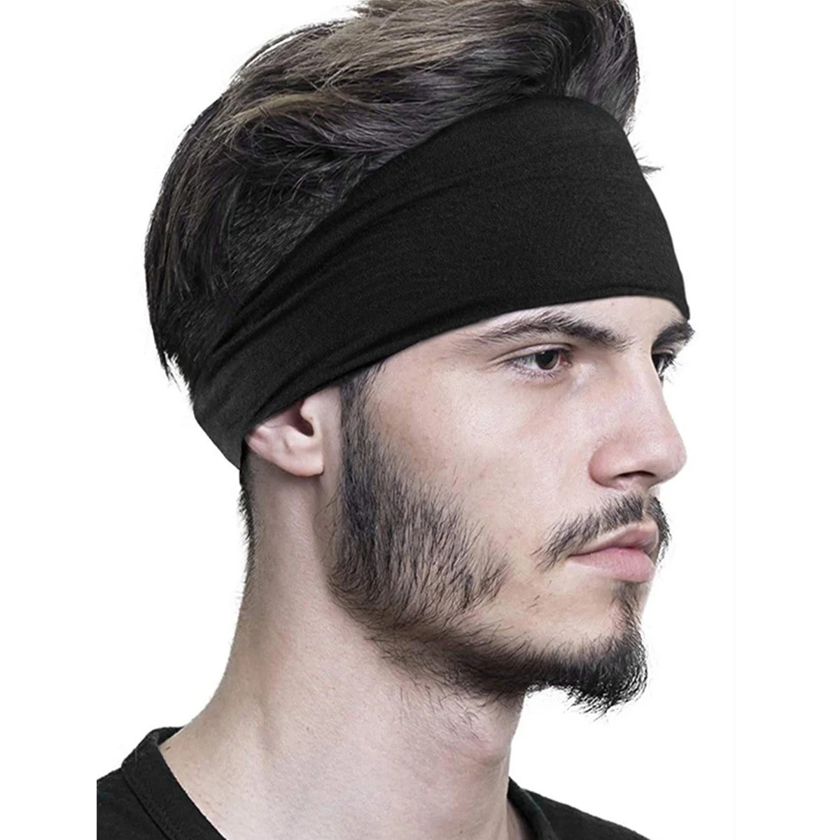 1PCS Sports Yoga Headbands for Women Non Slip Thick Womens Headband Boho Elastic Hair Bands for Women's Hair Sweat Head Band