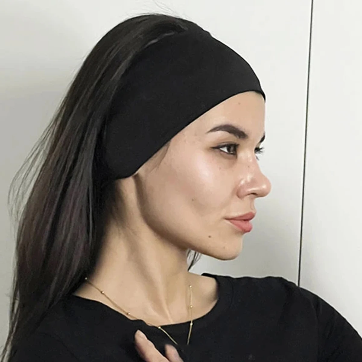1PCS Sports Yoga Headbands for Women Non Slip Thick Womens Headband Boho Elastic Hair Bands for Women's Hair Sweat Head Band