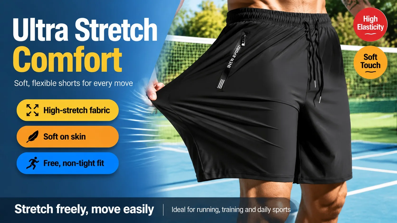 2Pcs Unisex Quick-drying Sweatpants Moisture-wicking Ice Fiber Elastic Waistband Breathable Straight Running Casual Baggy Pants