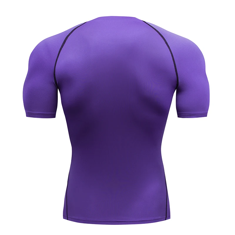Compression T Shirt Men Summer Sportswear Running T-shirt Elastic Quick Dry Sport Tops Tee Athletic Gym Workout Shirts Men