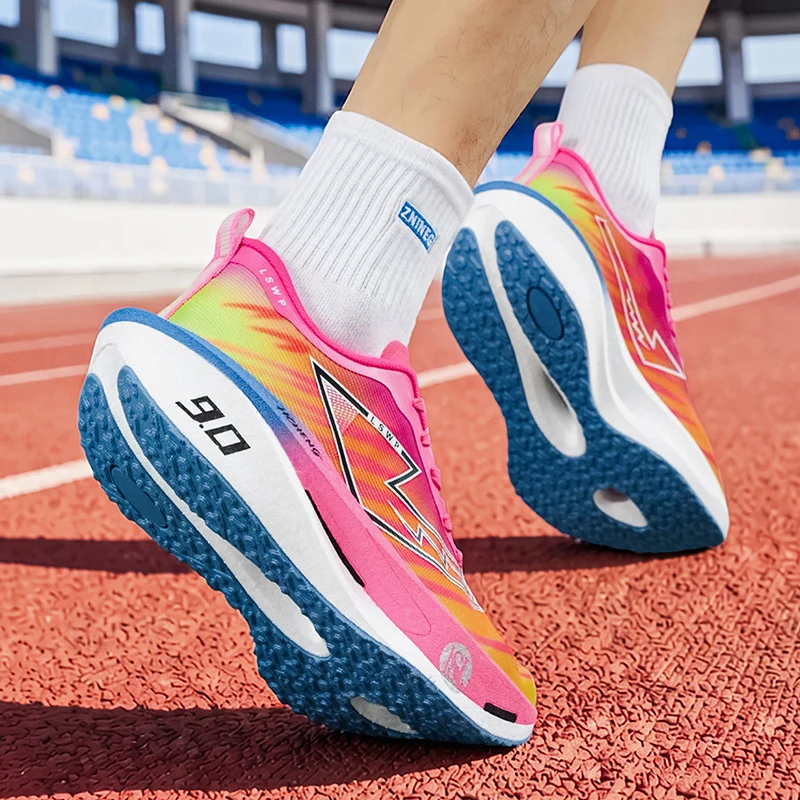 Men's Shock-Absorbing Breathable Running Shoes - All-Season Low-Top Training Sneakers for Hiking and Casual Wear, Fashionable Sports Style Trendy Shoes