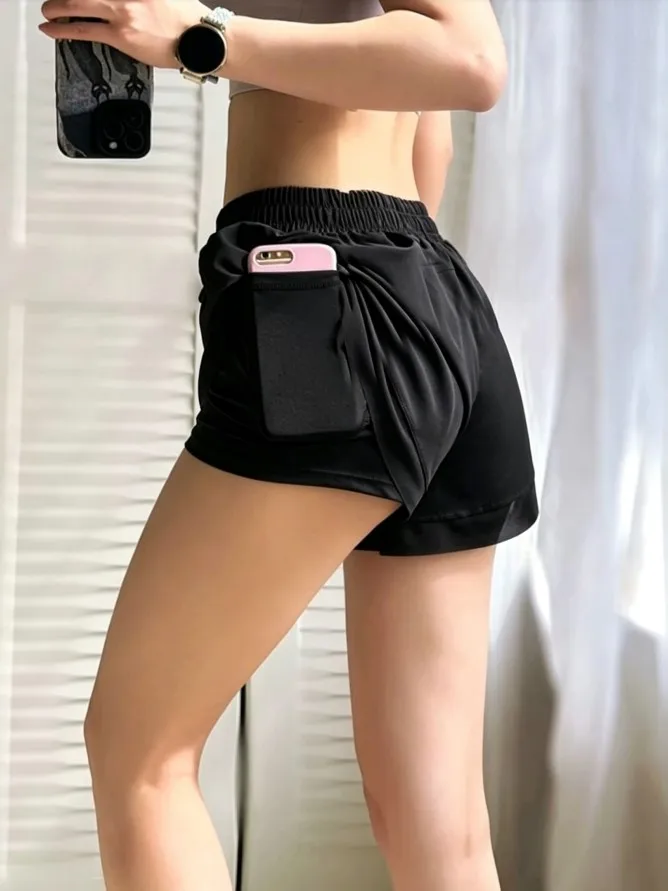 Fitness Hot Pants, Yoga Pants, Sports Shorts, Loose Fit, Slimming, Anti-Exposure, Casual Shorts, Quick-Dry, Breathable for Running