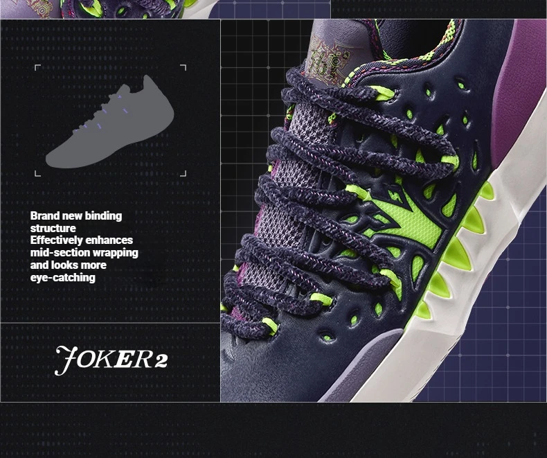 361 Degrees Joker 2 Low Men Basketball Shoes New Nikola Jokic Breathable Shock-Absorbing Wear-resistant Male Sneaker 672611110