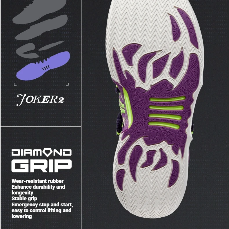 361 Degrees Joker 2 Low Men Basketball Shoes New Nikola Jokic Breathable Shock-Absorbing Wear-resistant Male Sneaker 672611110