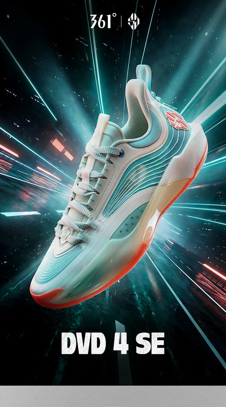 361 Degrees DVD4 SE Men Basketball Shoes Mesh Rebound Shock-Absorbing Breathable Stable Wear-resistant Male Sneakers 672611112