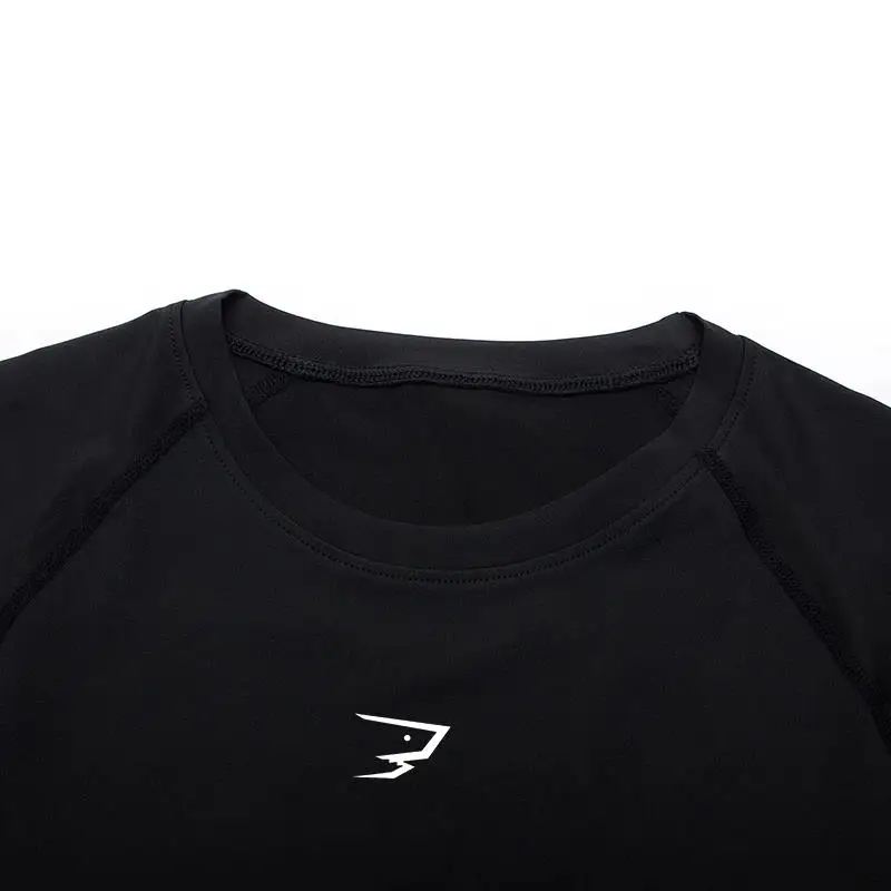 Men Running Compression T-shirt Short Sleeve Sport Tees Gym Fitness Sportshirts Male Jogging Tracksuit Homme Athletic Shirt Tops