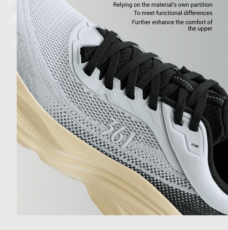 361 Degrees Xingyun Running Shoes Jogging Thick-soled Lightweight Mesh Durable Cushion Breathable Male Sneakers 672532206