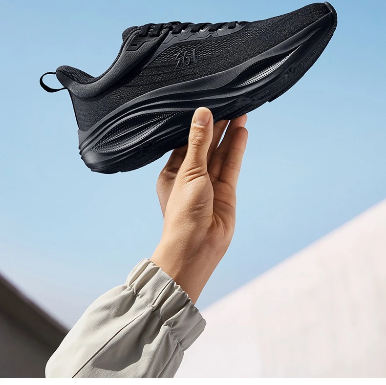 361 Degrees Xingyun Running Shoes Jogging Thick-soled Lightweight Mesh Durable Cushion Breathable Male Sneakers 672532206