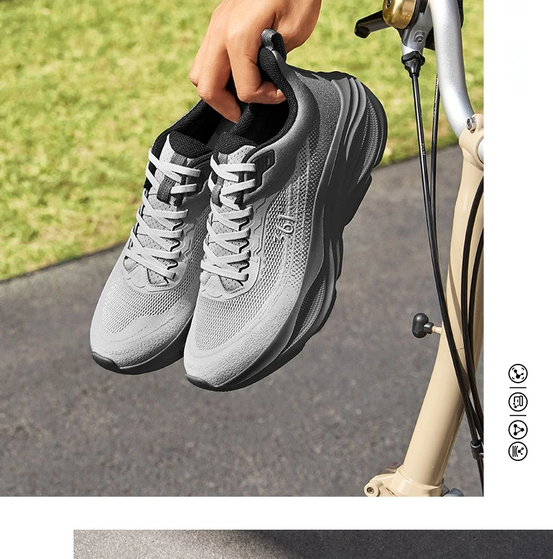 361 Degrees Xingyun Running Shoes Jogging Thick-soled Lightweight Mesh Durable Cushion Breathable Male Sneakers 672532206