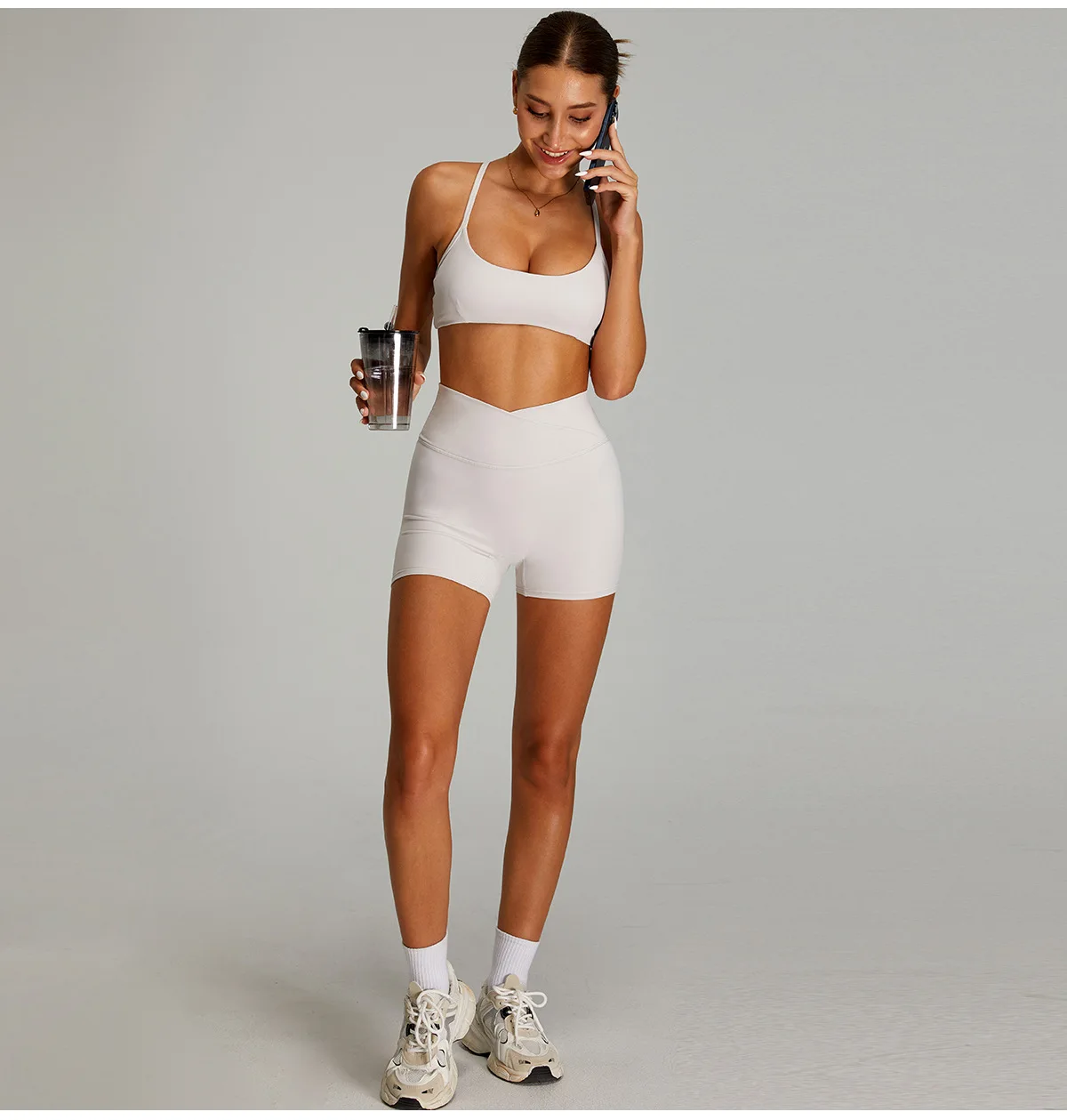 Women Outfits Yoga Suit 2PCS Sports Set Quick-Drying Gym Set Women Tracksuit Running Workout Short Sleeves Sports Yoga Clothing