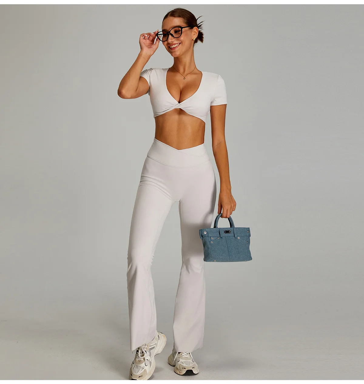 Women Outfits Yoga Suit 2PCS Sports Set Quick-Drying Gym Set Women Tracksuit Running Workout Short Sleeves Sports Yoga Clothing
