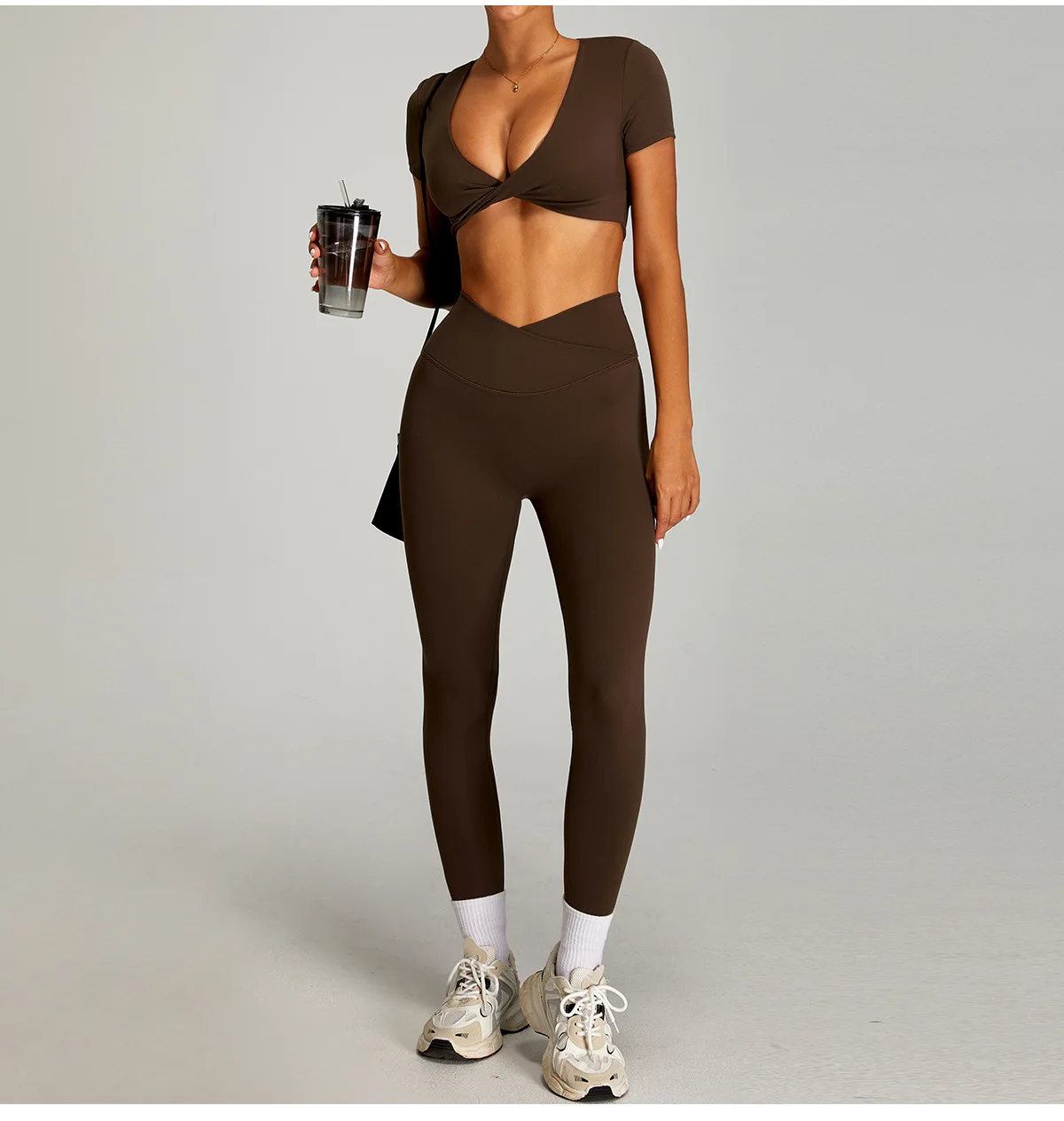 Women Outfits Yoga Suit 2PCS Sports Set Quick-Drying Gym Set Women Tracksuit Running Workout Short Sleeves Sports Yoga Clothing