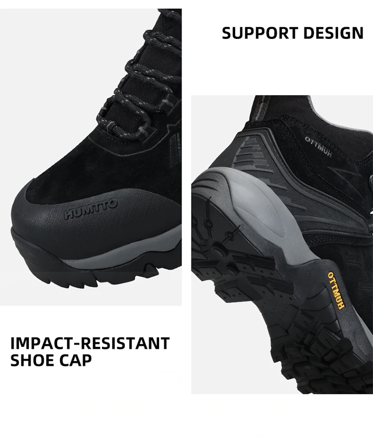 HUMTTO Genuine Leather Hiking Shoes Woman Breathable Non-slip Outdoor Women's Sneakers Luxury Designer Trekking Boots for Women