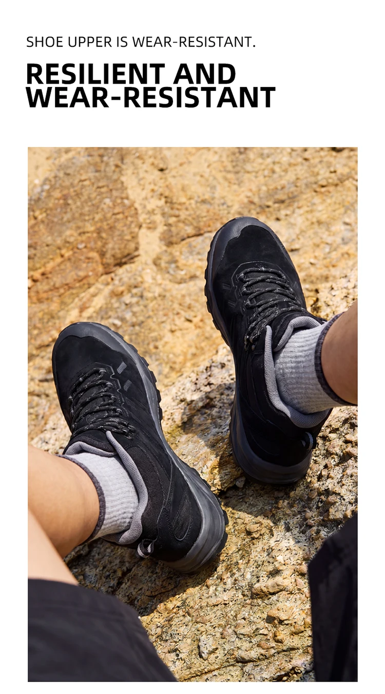 HUMTTO Genuine Leather Hiking Shoes Woman Breathable Non-slip Outdoor Women's Sneakers Luxury Designer Trekking Boots for Women