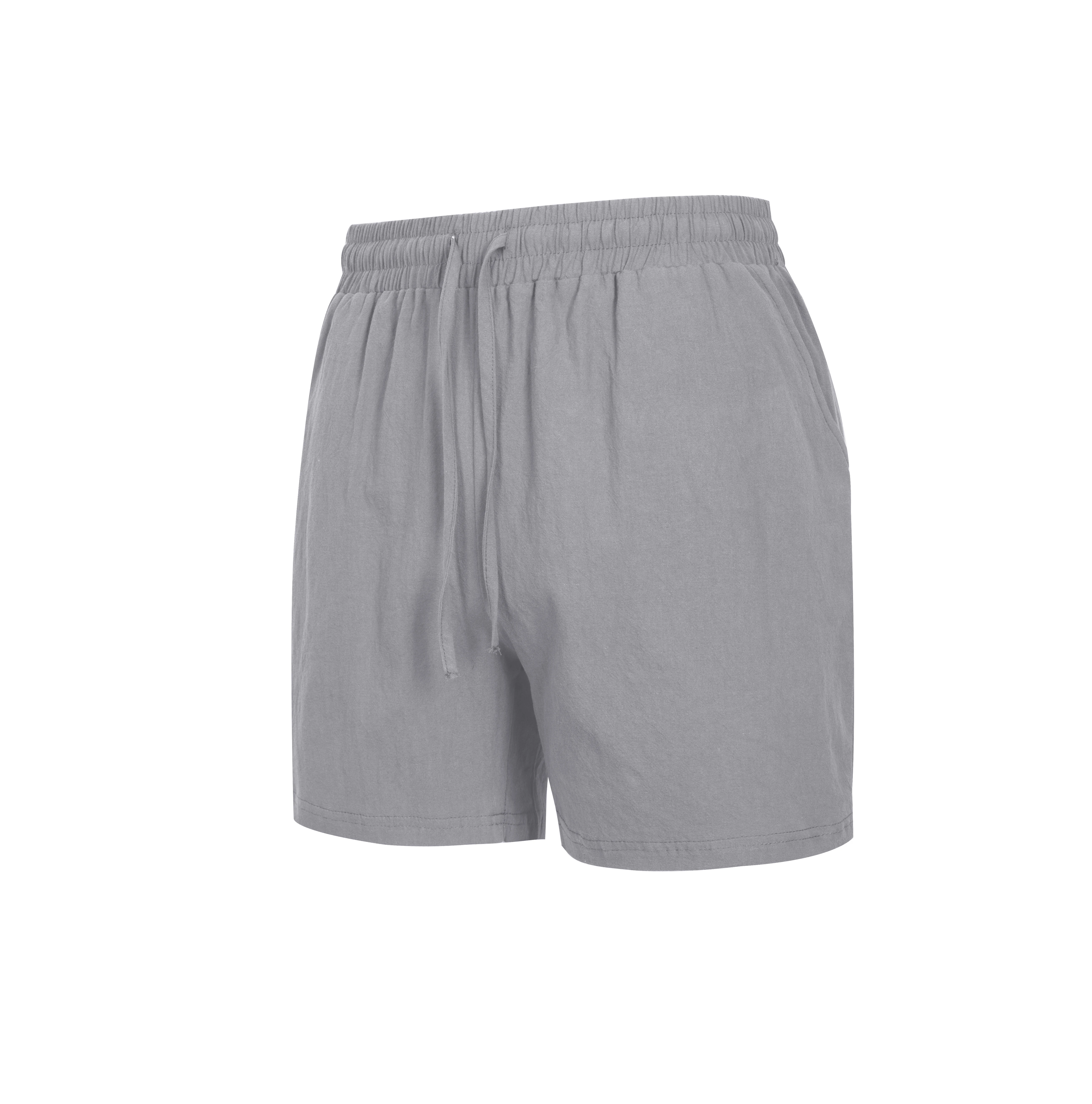 New Mens Cotton Solid Color Beach Short Summer Lightweight Pants Outdoor Male Large Breathable Sport Shorts Fitness Streetwear