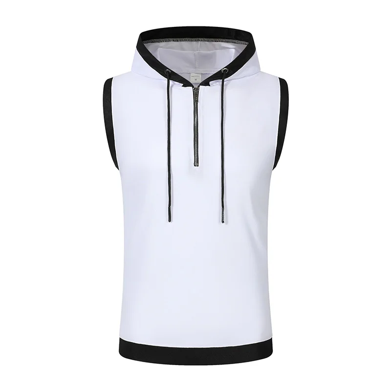 Solid Color 2026 Brand New Men's Tank Tops Vest Sleeveless Tees For Male Hooded Man Vests Tops Hip Hop Men Tank Top T Shirt