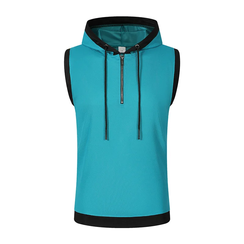 Solid Color 2026 Brand New Men's Tank Tops Vest Sleeveless Tees For Male Hooded Man Vests Tops Hip Hop Men Tank Top T Shirt