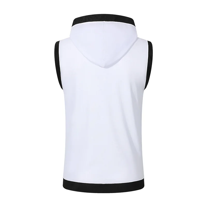 Solid Color 2026 Brand New Men's Tank Tops Vest Sleeveless Tees For Male Hooded Man Vests Tops Hip Hop Men Tank Top T Shirt