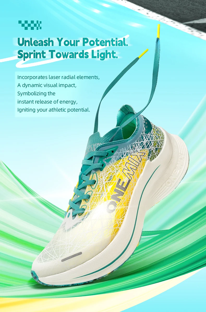 ONEMIX Men's Marathon Running Shoes Carbon Plate Shock Absorption Ultra-Light Rebound Technology Outdoor Sports Sneakers