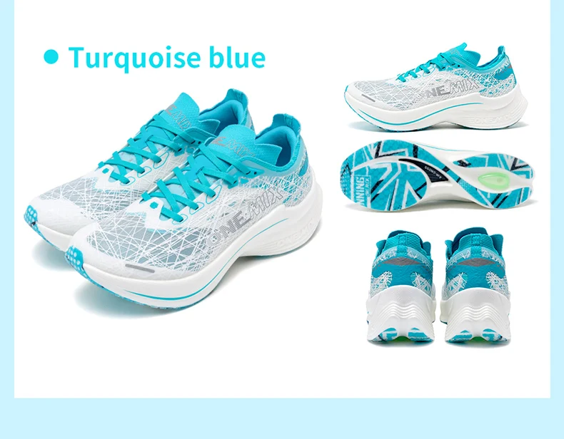 ONEMIX Men's Marathon Running Shoes Carbon Plate Shock Absorption Ultra-Light Rebound Technology Outdoor Sports Sneakers